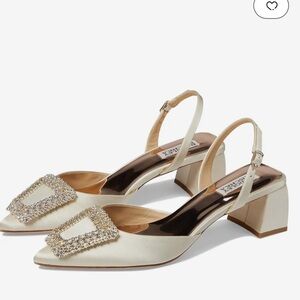 BADGLEY MISCHKA EMMIE block heel sling back